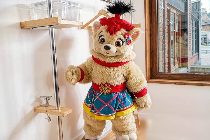 School mascot costume article illustration